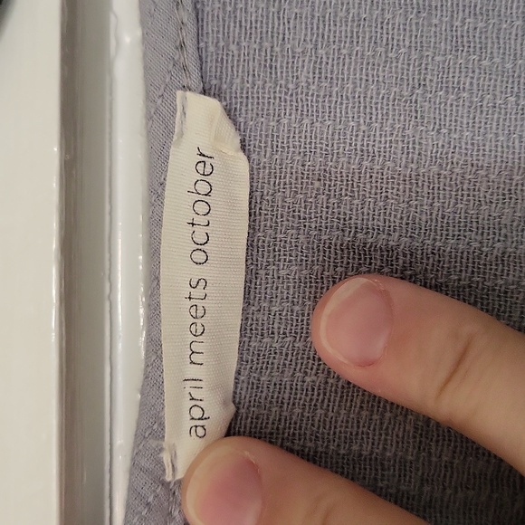 April Meets October November Robe in Blue Gray One Size EUC - Picture 3 of 8